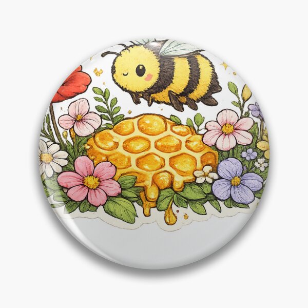 Item preview, Save the Bees | Cute Bumble Bee & Wildflowers | Nature Lover Sticker & T-Shirt designed and sold by shesam-Designs.