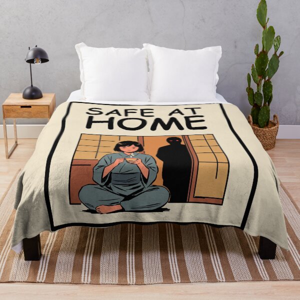 Item preview, Safe At Home Retro Horror designed and sold by SakuraHaven.