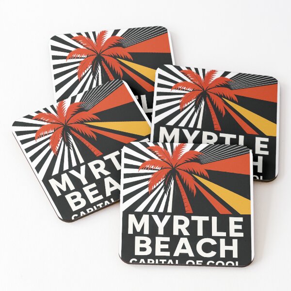Item preview, Myrtle Beach South Carolina Souvenir - Ocean Pier & Palm Trees Art designed and sold by OzzFrequency.