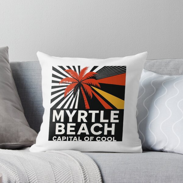 Item preview, Myrtle Beach South Carolina Souvenir - Ocean Pier & Palm Trees Art designed and sold by OzzFrequency.