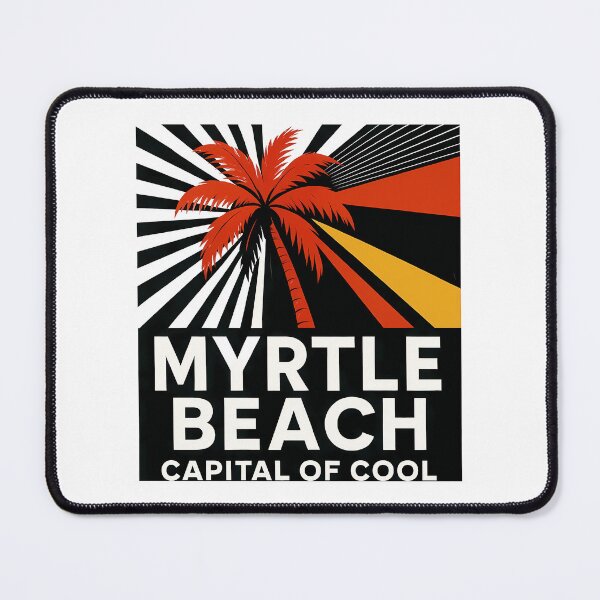 Item preview, Myrtle Beach South Carolina Souvenir - Ocean Pier & Palm Trees Art designed and sold by OzzFrequency.