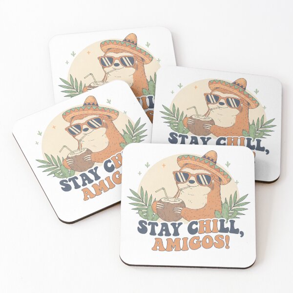 Item preview, Stay Chill, Amigos! – Funny Sloth Summer designed and sold by PT PROJECT.