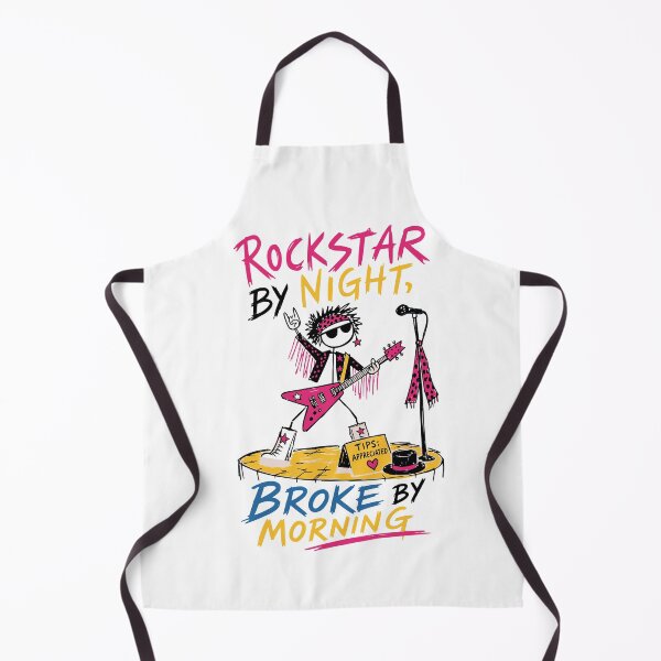 Item preview, Rockstar by Night Broke by Morning T-Shirt | Funny Rock Music Guitarist Gift for Musicians designed and sold by Popstudio85.