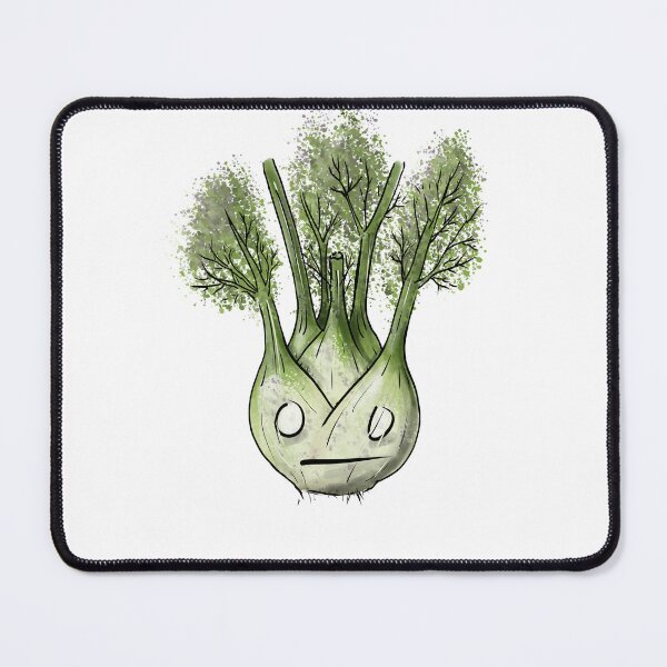 Item preview, Scared Fennel funny veggie art designed and sold by Last Radish Design.
