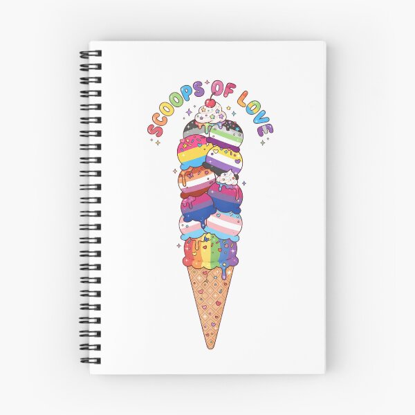 Item preview, Scoops Of Love - Rainbow Pride Ice Cream Illustration designed and sold by DesignsCreative.