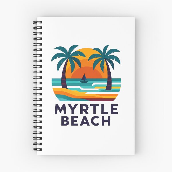 Item preview, Myrtle Beach South Carolina Souvenir - Ocean Pier & Palm Trees Art designed and sold by OzzFrequency.
