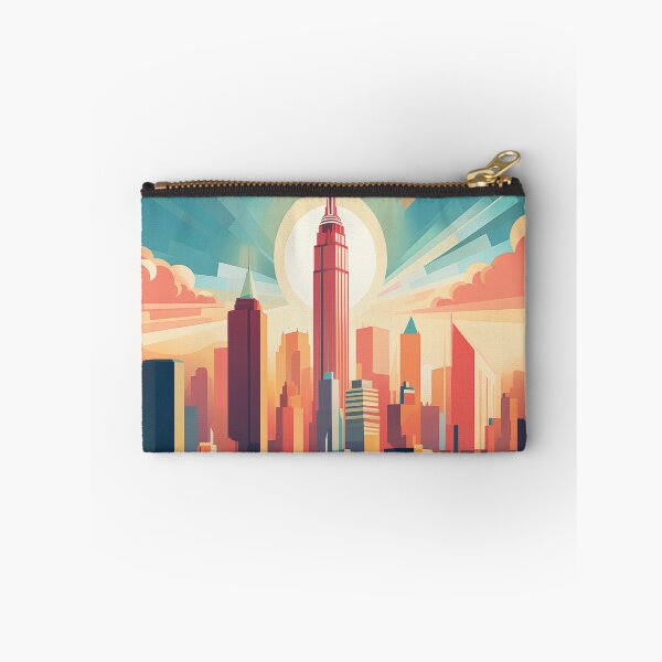 Item preview, New York, Sunrise Skyline Wall Art designed and sold by MarkedArtPrints.