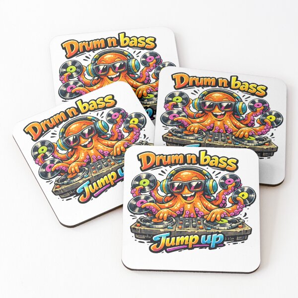 Item preview, Drum and Bass Octopus DJ Jump Up designed and sold by  ZenRave Designs.