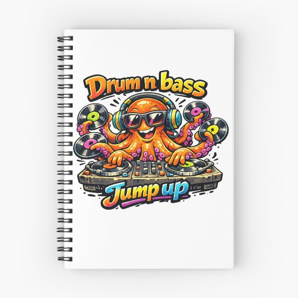 Item preview, Drum and Bass Octopus DJ Jump Up designed and sold by  ZenRave Designs.