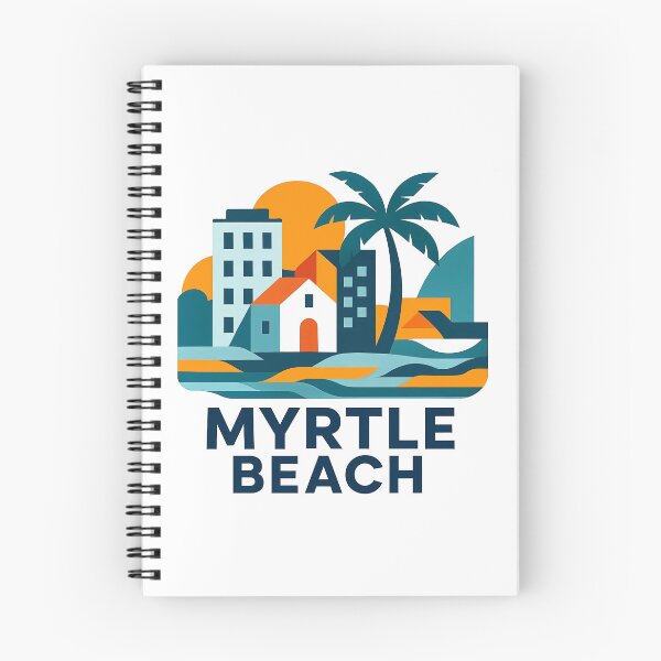 Item preview, Myrtle Beach South Carolina Souvenir - Ocean Pier & Palm Trees Art designed and sold by OzzFrequency.