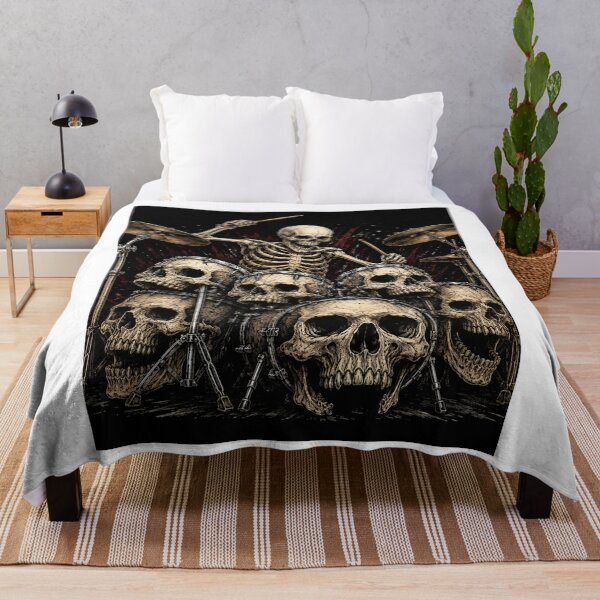 Item preview, death playing his favorite music designed and sold by Nela-&-Lena.