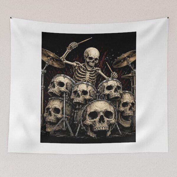 Item preview, death playing his favorite music designed and sold by Nela-&-Lena.