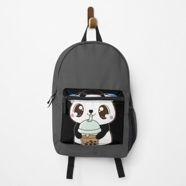 Item preview, Adorable Chibi Panda Listening to Music & Drinking Bubble Tea designed and sold by ranivibes008.