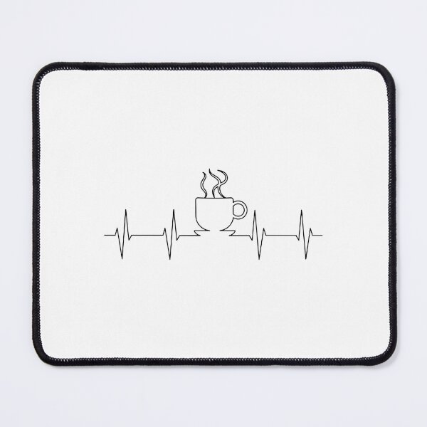 Item preview, Coffee Heartbeat Line Art Design designed and sold by Dmo3HarkoArt.