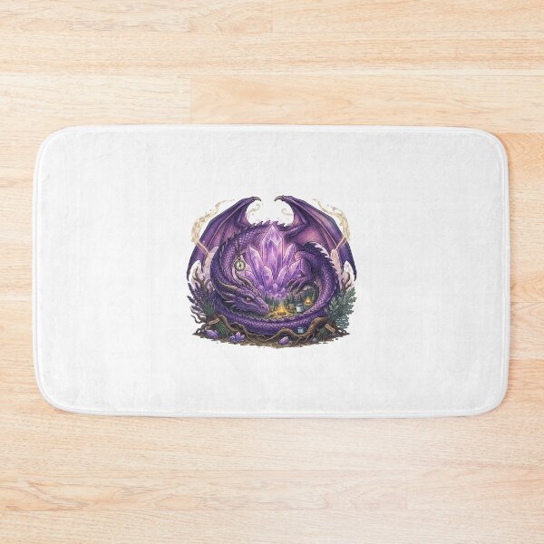 Item preview, Purple Crystal Dragon Fantasy Illustration designed and sold by GrzywaM.
