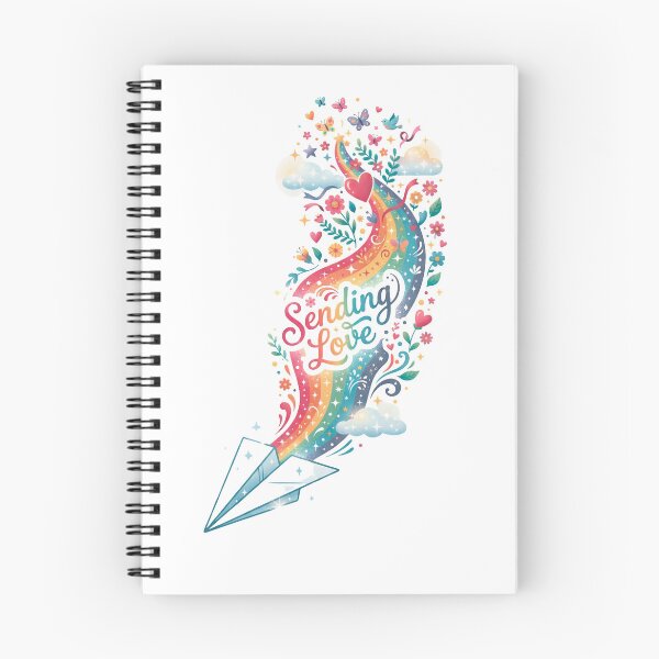 Item preview, Sending Love - Rainbow Paper Plane Pride Illustration designed and sold by DesignsCreative.