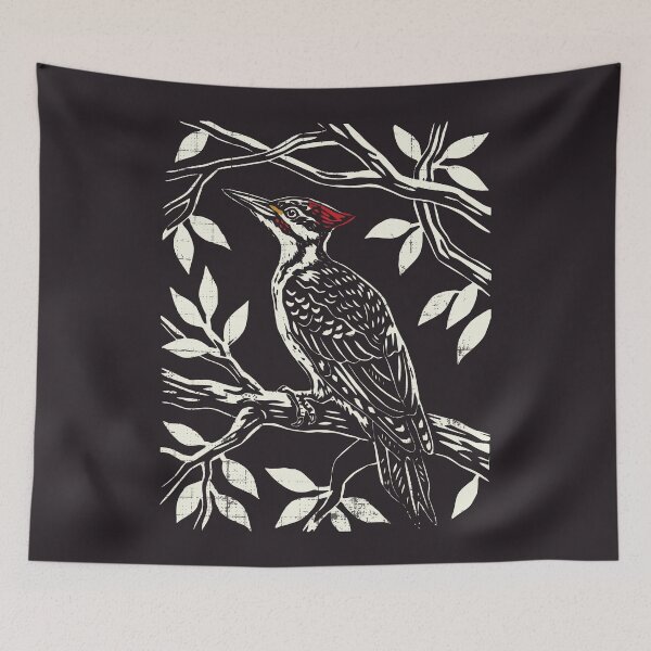Item preview, Pileated Woodpecker Vintage Bird Lover Nature Ornithology designed and sold by Y-Vibes.