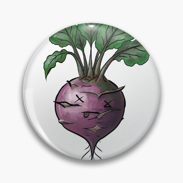 Item preview, Expired Kohlrabi funny veggie art designed and sold by Last Radish Design.