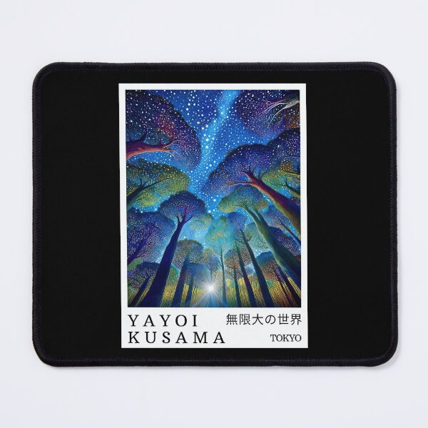 Item preview, Yayoi Kusama Starry Night Forest Poster - Magical Tree Infinite Universe Wall Art Print, Tokyo Modern Decor designed and sold by HappyGrandmaUB.