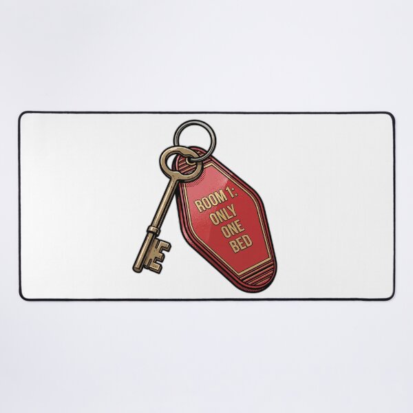 Item preview, Only One Bed Trope Vintage Motel Key designed and sold by ryanguas.