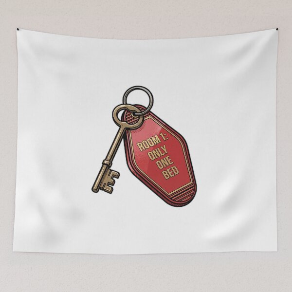 Item preview, Only One Bed Trope Vintage Motel Key designed and sold by ryanguas.
