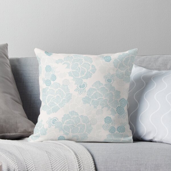 Item preview, Oriental Aesthetics V05 Ice Blue and Ivory Peony  designed and sold by Lidra Zehcnas.
