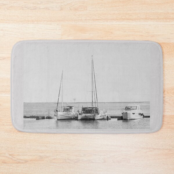 Item preview, Sailboats Docked by the Shore designed and sold by eddiebarronshop.