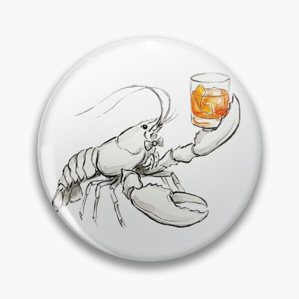 Item preview, Crab with Margarita – Funny Minimalist Cocktail Line Art designed and sold by Evv_u.