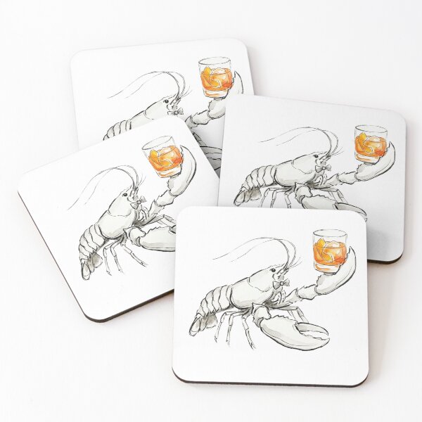 Item preview, Crab with Margarita – Funny Minimalist Cocktail Line Art designed and sold by Evv_u.