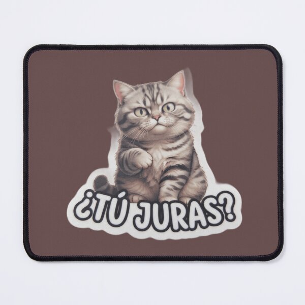 Item preview, Cat with Ironic Phrase "You swear?" designed and sold by Purpleclomb.