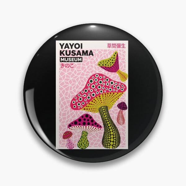 Item preview, Yayoi Kusama Mushroom Poster - Iconic Polka Dot Fungi Wall Art Print, Kusama Museum Pink Decor designed and sold by MorningJoco.
