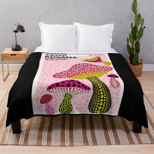 Item preview, Yayoi Kusama Mushroom Poster - Iconic Polka Dot Fungi Wall Art Print, Kusama Museum Pink Decor designed and sold by MorningJoco.
