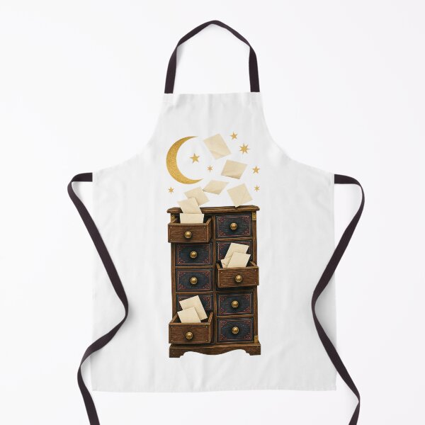 Item preview, Celestial Postal Cabinet Releasing Tiny Letters designed and sold by Freshloop Studio | Whimsical Vintage Art.