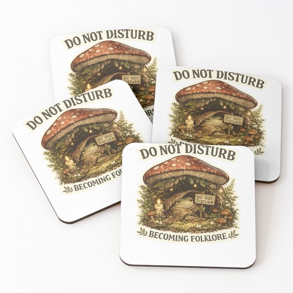 Item preview, Do Not Disturb Becoming Folklore Funny Frog Mushroom Design designed and sold by 404CLOTHINGG.