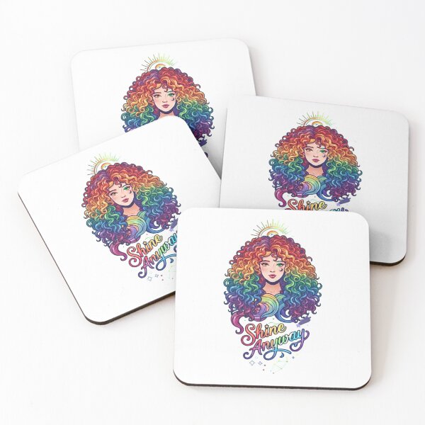 Item preview, Shine Anyway - Rainbow Celestial Pride Illustration designed and sold by DesignsCreative.