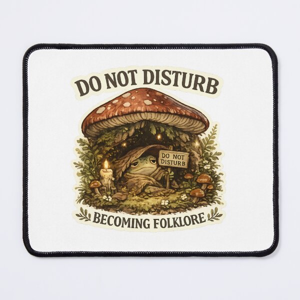 Item preview, Do Not Disturb Becoming Folklore Funny Frog Mushroom Design designed and sold by 404CLOTHINGG.