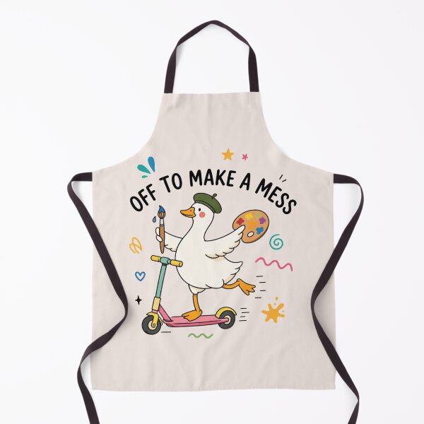 Item preview, Off To Make A Mess, Artist Goose, Funny Painter, Cute, Art Student, Painting Lover, Art Teacher designed and sold by Sprinkle12345.