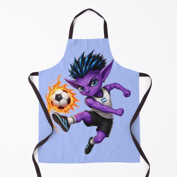 Item preview, Cute Purple Football Monster with blue Hair designed and sold by mARTi.