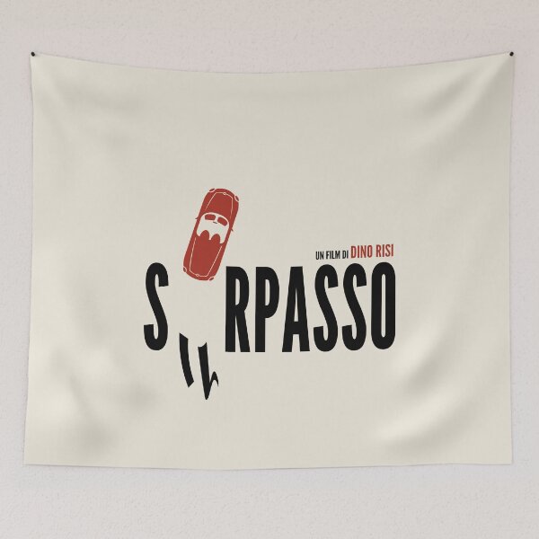 Item preview, Il Sorpasso 1962 – Minimalist Italian Cinema Poster designed and sold by MORKINO POSTERS.