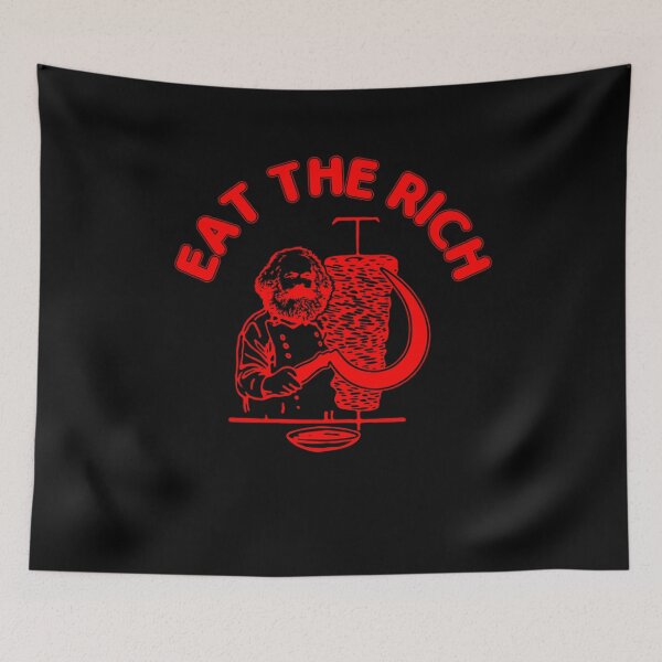 Item preview, Eat The Rich Doner Döner Kebab Karl Marx Socialist Hasan Piker designed and sold by RodrigoCherS.