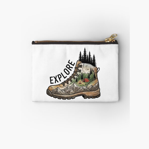 Item preview, Explore Adventure Hiking Boot Camping Landscape designed and sold by raedattia.