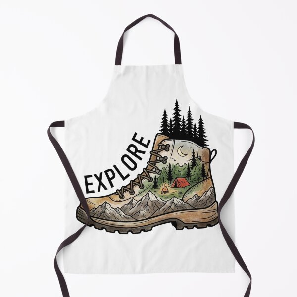 Item preview, Explore Adventure Hiking Boot Camping Landscape designed and sold by raedattia.