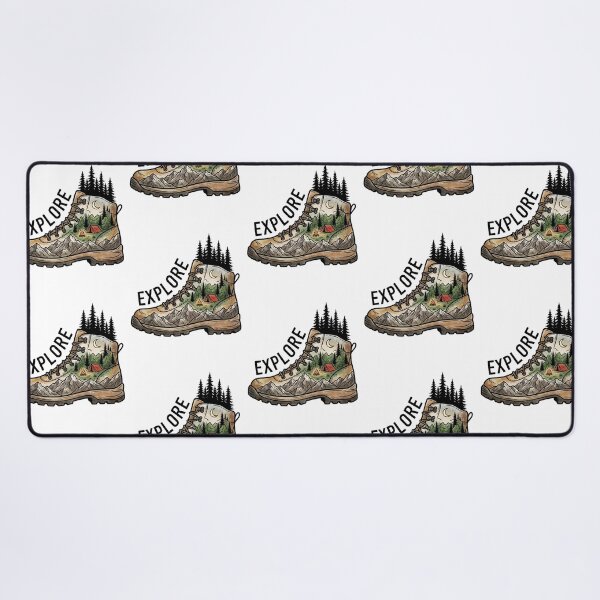 Item preview, Explore Adventure Hiking Boot Camping Landscape designed and sold by raedattia.
