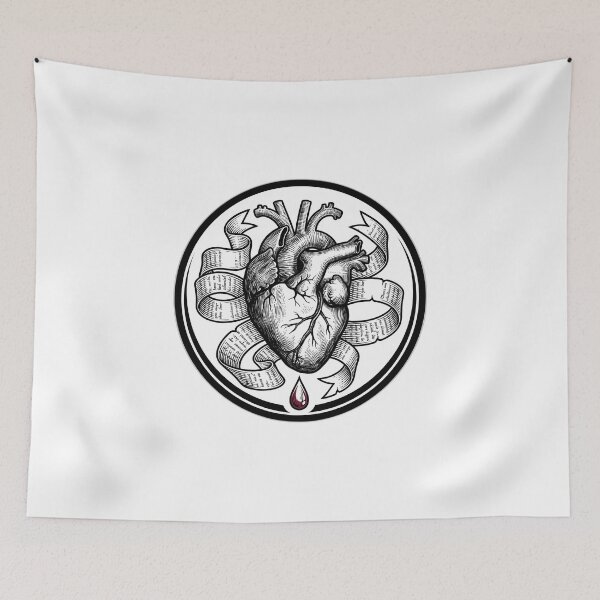 Item preview, Fictional Men Ruined Me Anatomical Heart designed and sold by ryanguas.