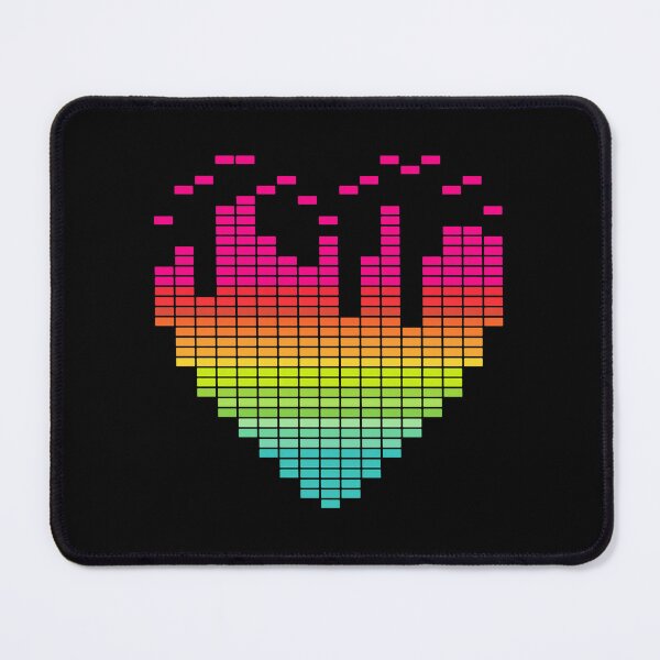 Item preview, Pixel Heart Equalizer Graphic designed and sold by Dmo3HarkoArt.