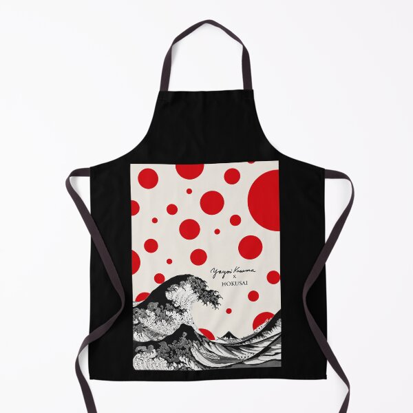 Item preview, Yayoi Kusama x Hokusai Great Wave Poster - Red Polka Dot Iconic Wall Art Print, Japanese Art Decor designed and sold by scrambledpeg.