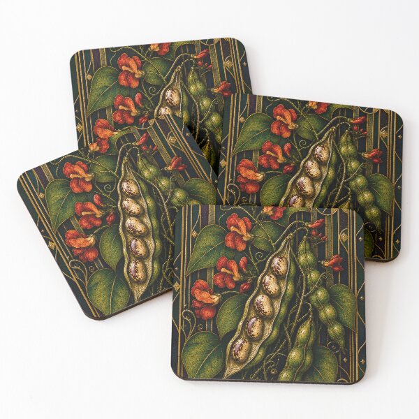 Item preview, Scarlet Runner Beans Mosaic designed and sold by GremilyBee.