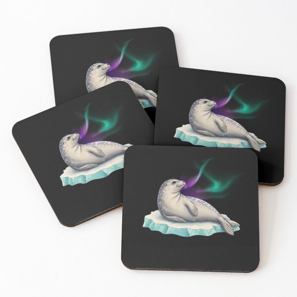 Item preview, Weddell Seal -  Aurora Seal Arctic Fantasy Illustration designed and sold by JessArty ⭐⭐⭐⭐⭐.