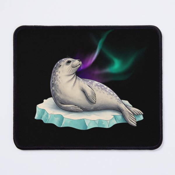 Item preview, Weddell Seal - Aurora Seal Arctic Fantasy Illustration designed and sold by JessArty ⭐⭐⭐⭐⭐.
