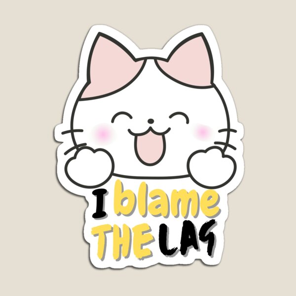 Item preview, I Blame the Lag – Funny Ping & Lag Gamer Sticker designed and sold by WallMuseStudio .